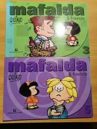 Komiksy Mafalda & friends, w j. angielskim, dwie książki