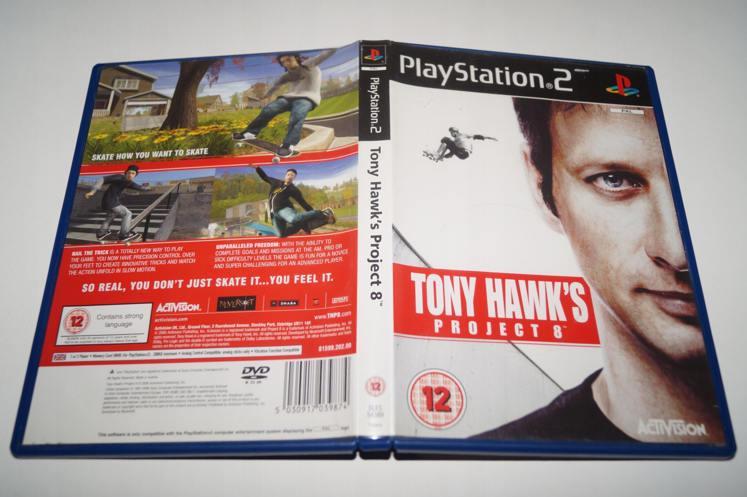 Gra Tony Hawks Project 8 Sony Playstation 2 (Ps2)