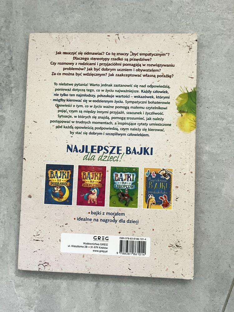 Książka dla dzieci Opowieści o tym co w życiu ważne