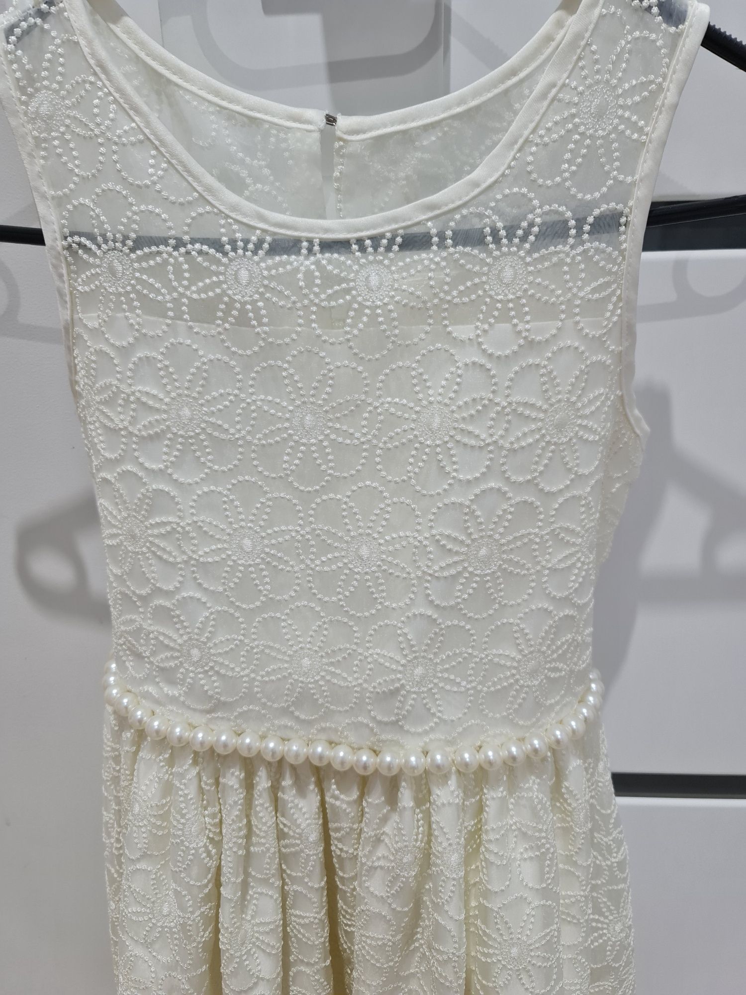 Couture Pruncess Sukienka ecru roz 146/152