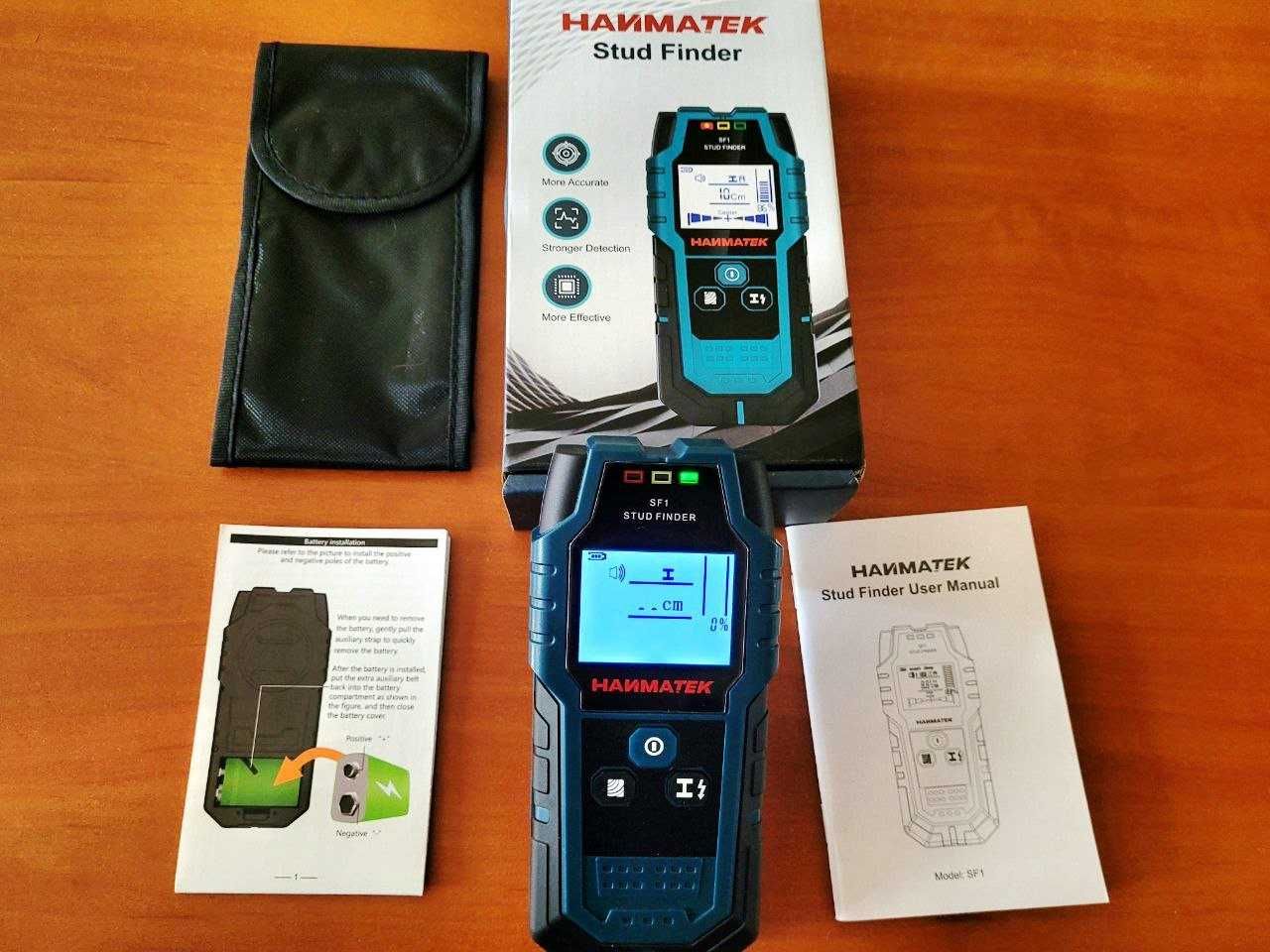 Професійний детектор прихованої проводки, металу, дерева HANMATEK SF