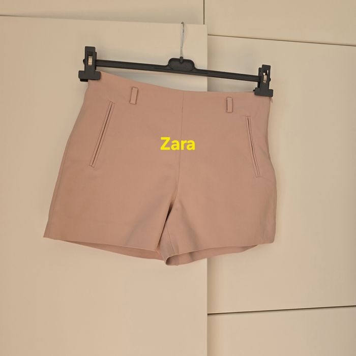 Krótkie spodenki Zara m 38 high materiałowe szorty wysoki stan