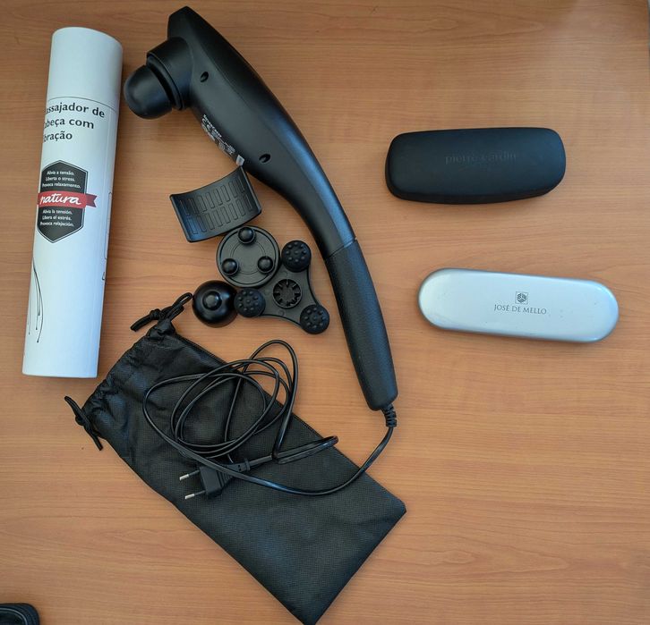 Diversos: Massajador Silvercrest, massajador Natura, caixas de óculos