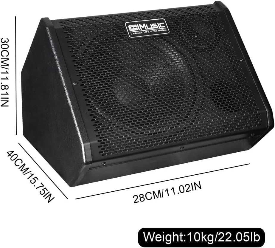 Coolmusic DM80 AMP 80watowy elektroniczny wzmacniacz perkusyjny BT USB