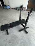 Banco bench press inclinado