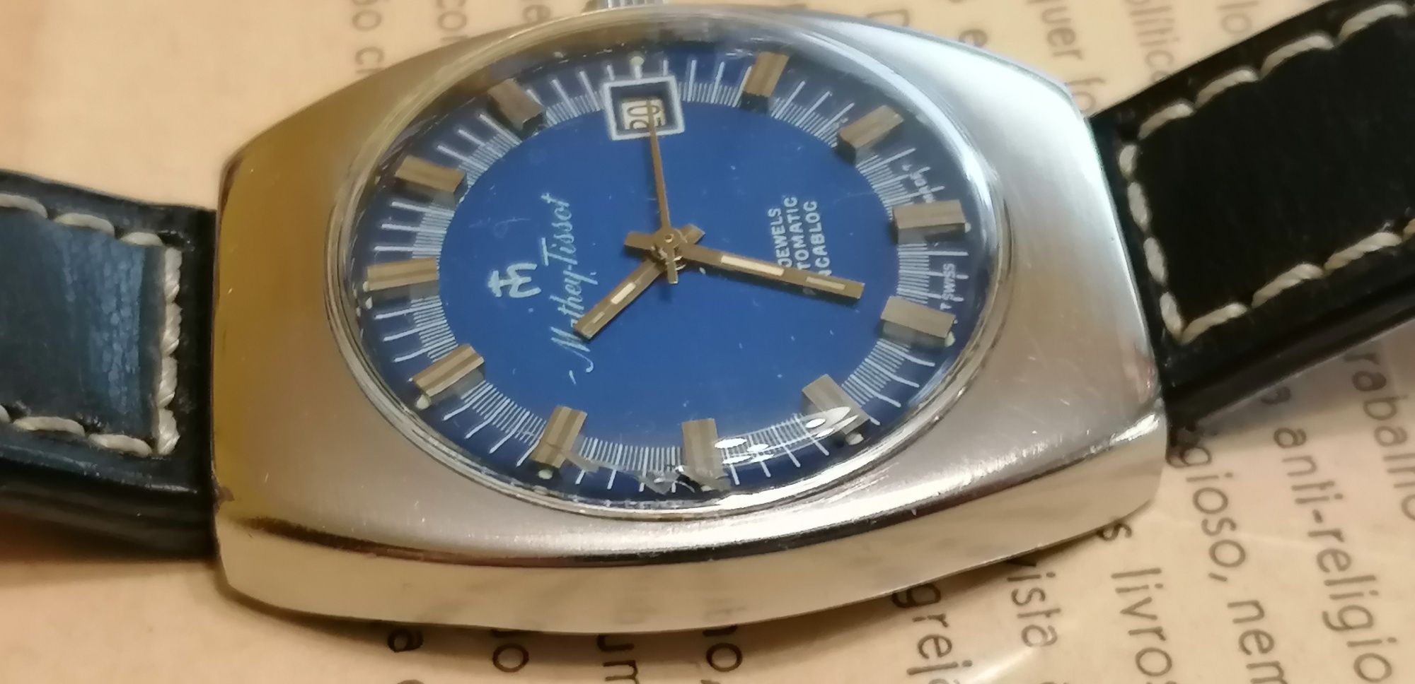 Relógio mathey tissot aço mergulho