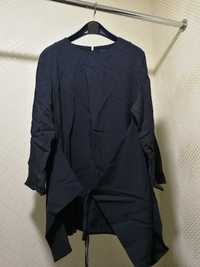 Блуза нова, темно-синя, нарядна, віскоза, розмір 42 Європейський