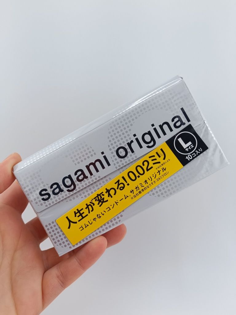 Пулиуретановые презервативы Sagami 0.02 Large Original 10 шт Премиум!