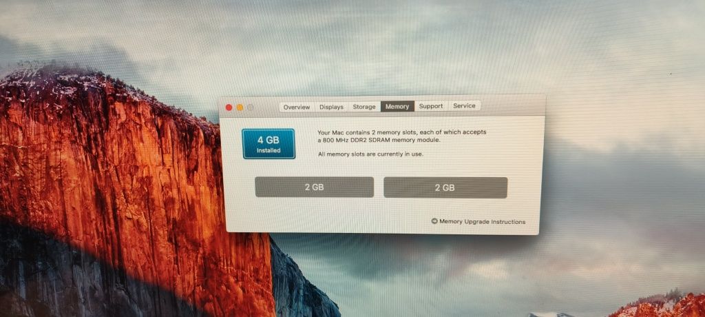 APPLE iMac A1225 24" 2.8GHz 4GB 320GB