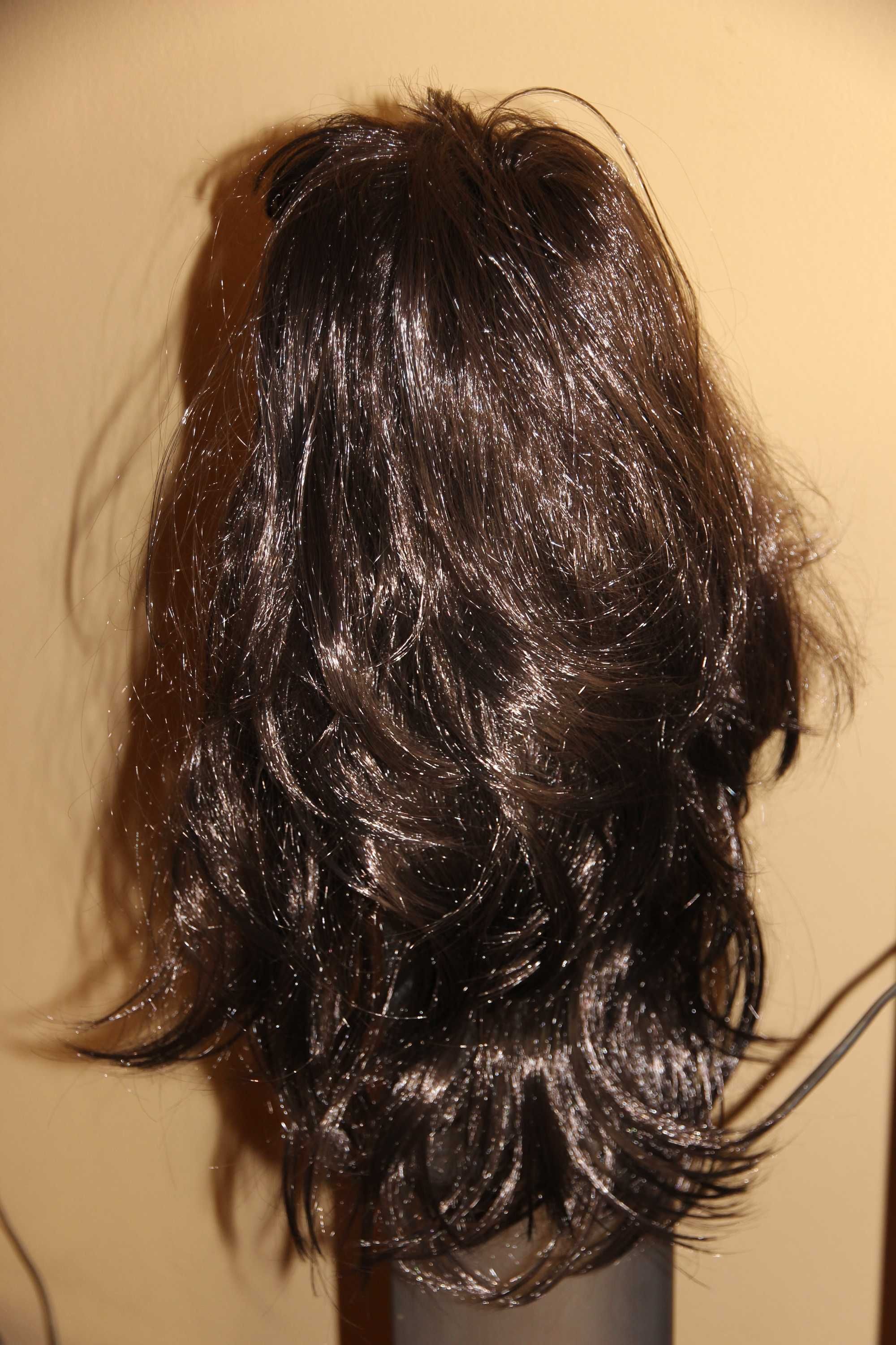 Perułka włosy sztuczne dlugie brazowe