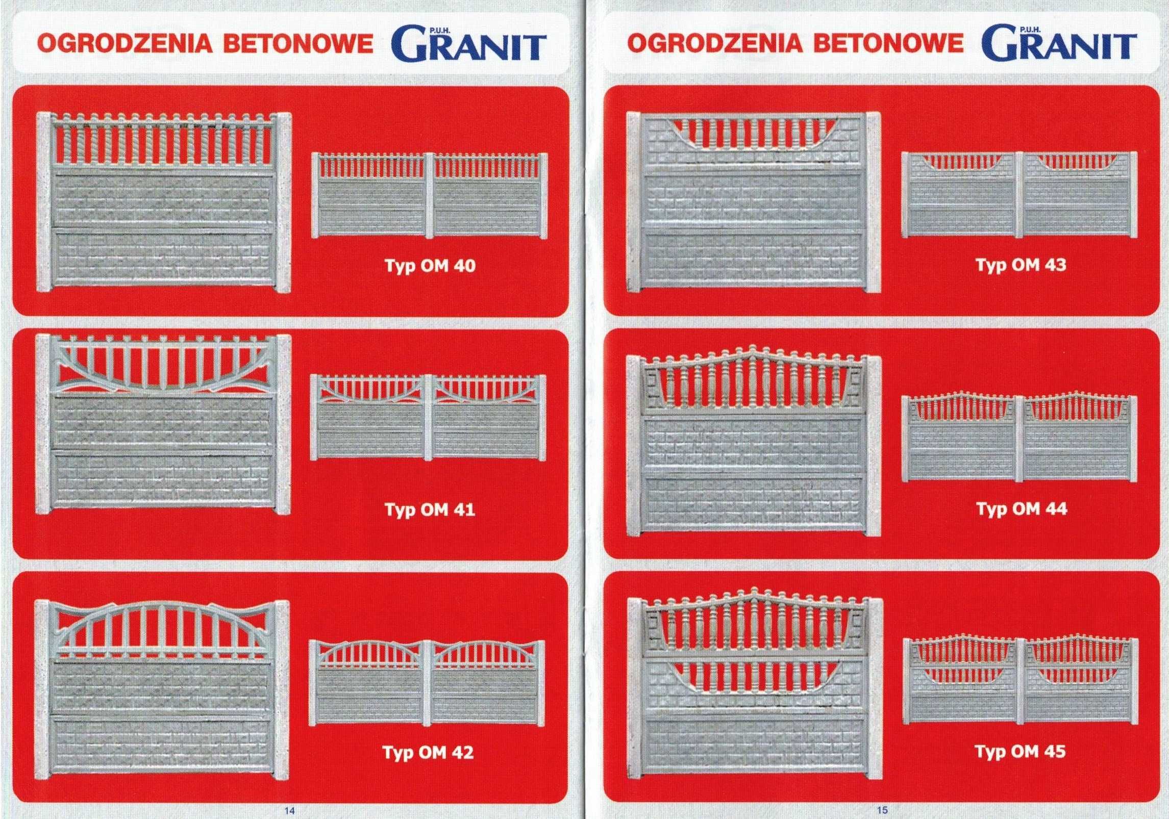 formy do ogrodzeń betonowych
