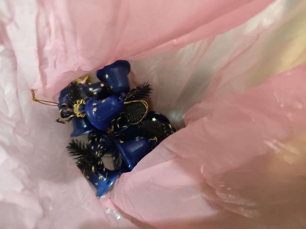 Bombki choinkowe ozdoby PRL karton mix