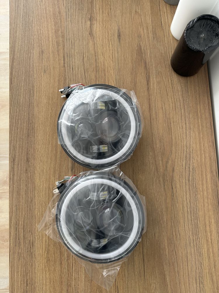 Lampy  Led przód przednie Jeep Wrangler Gladiator Jk JL TJ JT