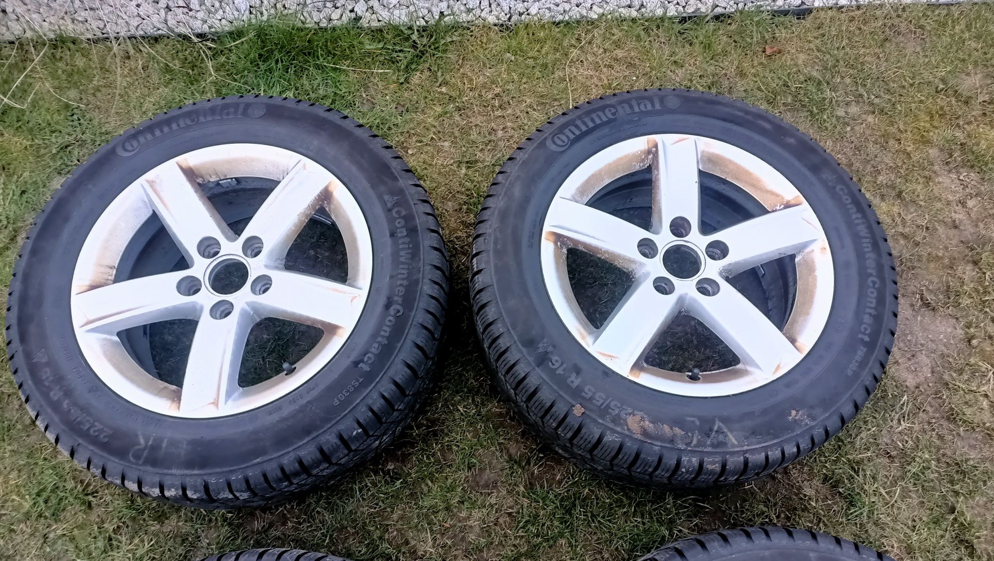 Koła zimowe felgi 16 5x112 et46 Audi 225/55/16 8mm okazja