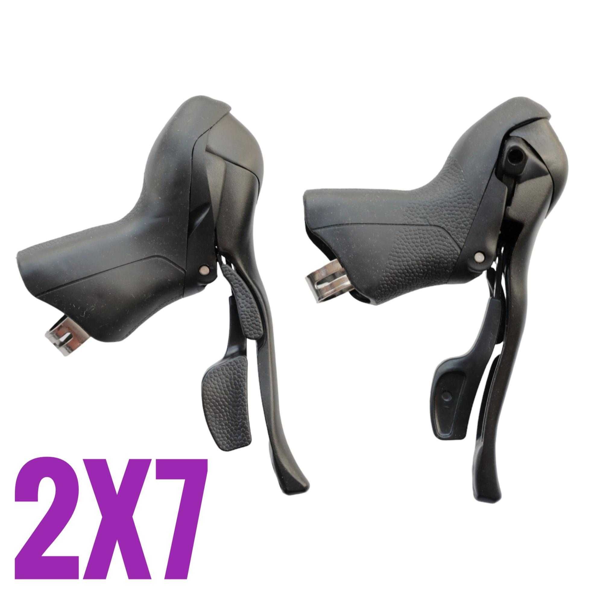 Nowe! MICRONEW 2x7 klamkomanetki manetki klamki szosowe microshift