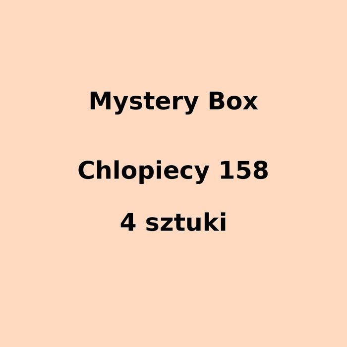Mystery box chłopięcy 158 - 4 sztuki