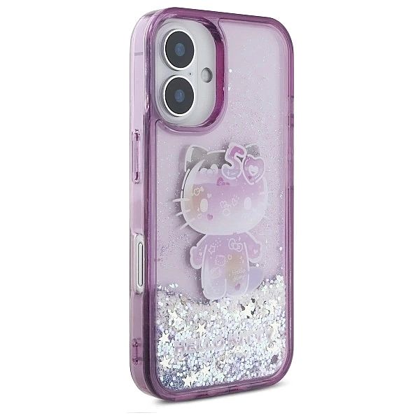 Hello Kitty HKHCP16SL50PPU iPhone 16/6.1" fioletowy/purple hardcase Li
