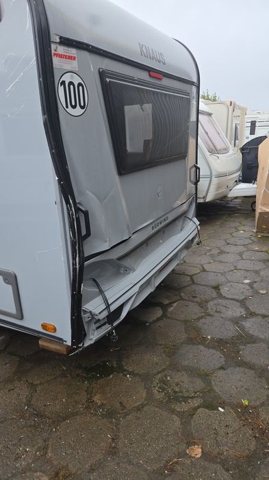 Przyczepa kempingowa Knaus 450 ,2025 rok. Spalony srodek