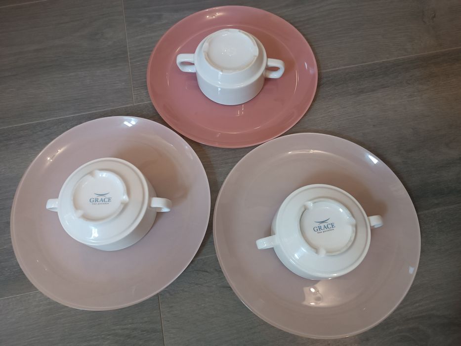 6шт=210грн luminarc франция grace тарелки подтарельники бульонница