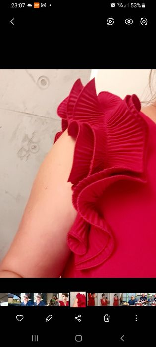 Czerwona sukienka kopertowa rozmiar  L/40