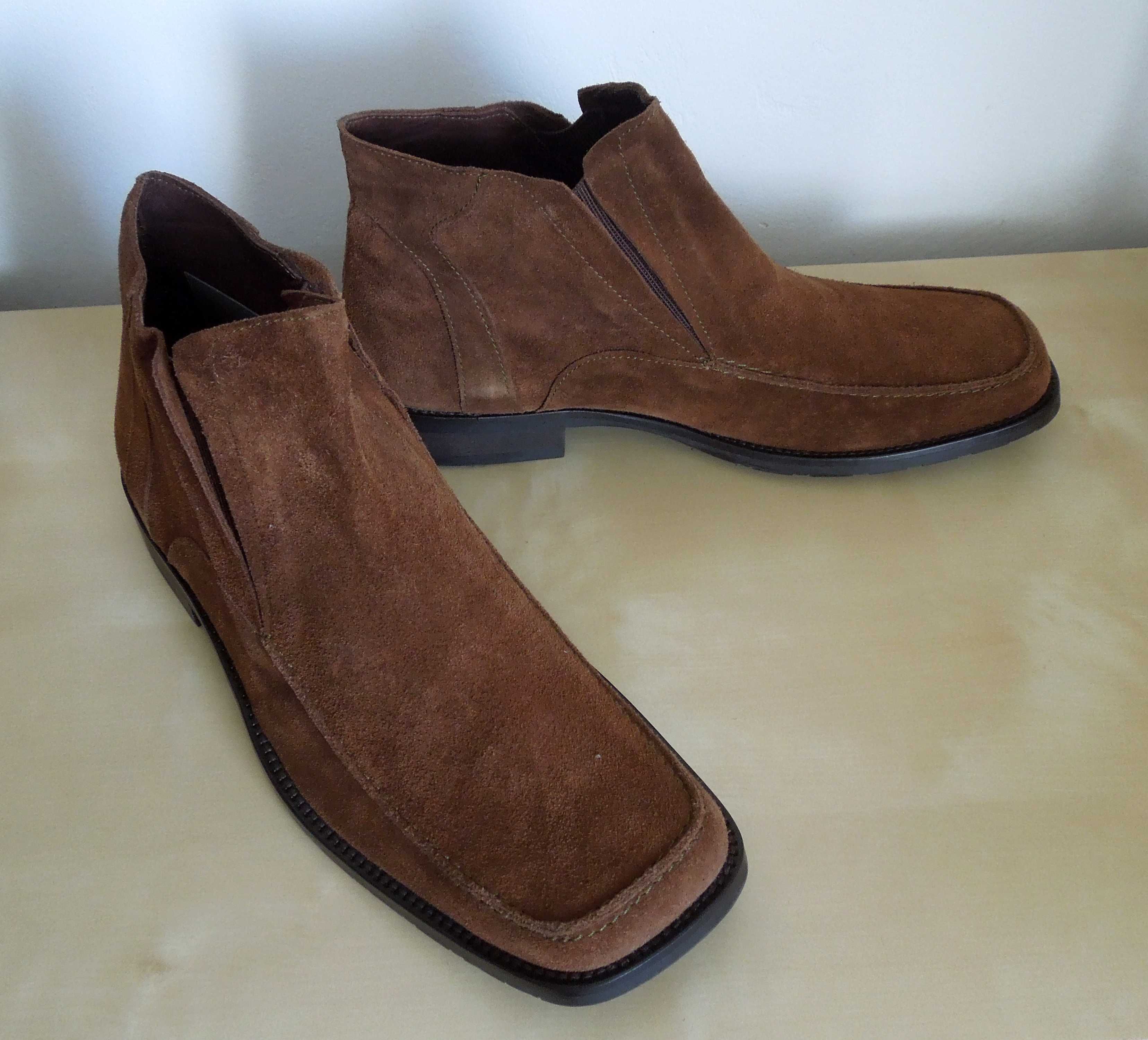 Botas / Botins Foreva - Homem - Camurça castanha - tamanho 44 - NOVAS