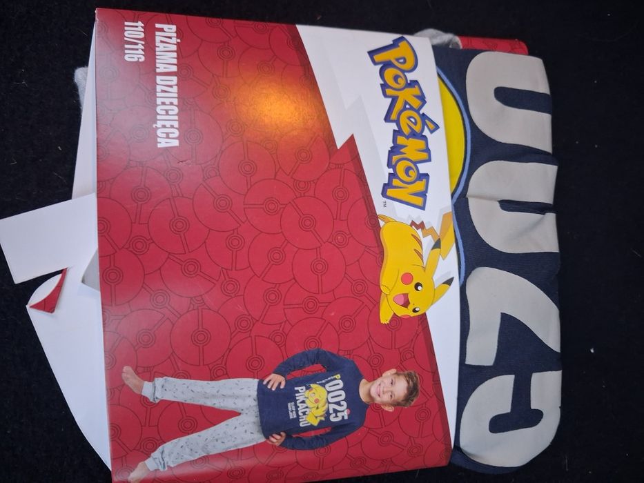 Piżamka Pokemon jesień długi rękaw 98/104 110/116 bawełna chłopiec