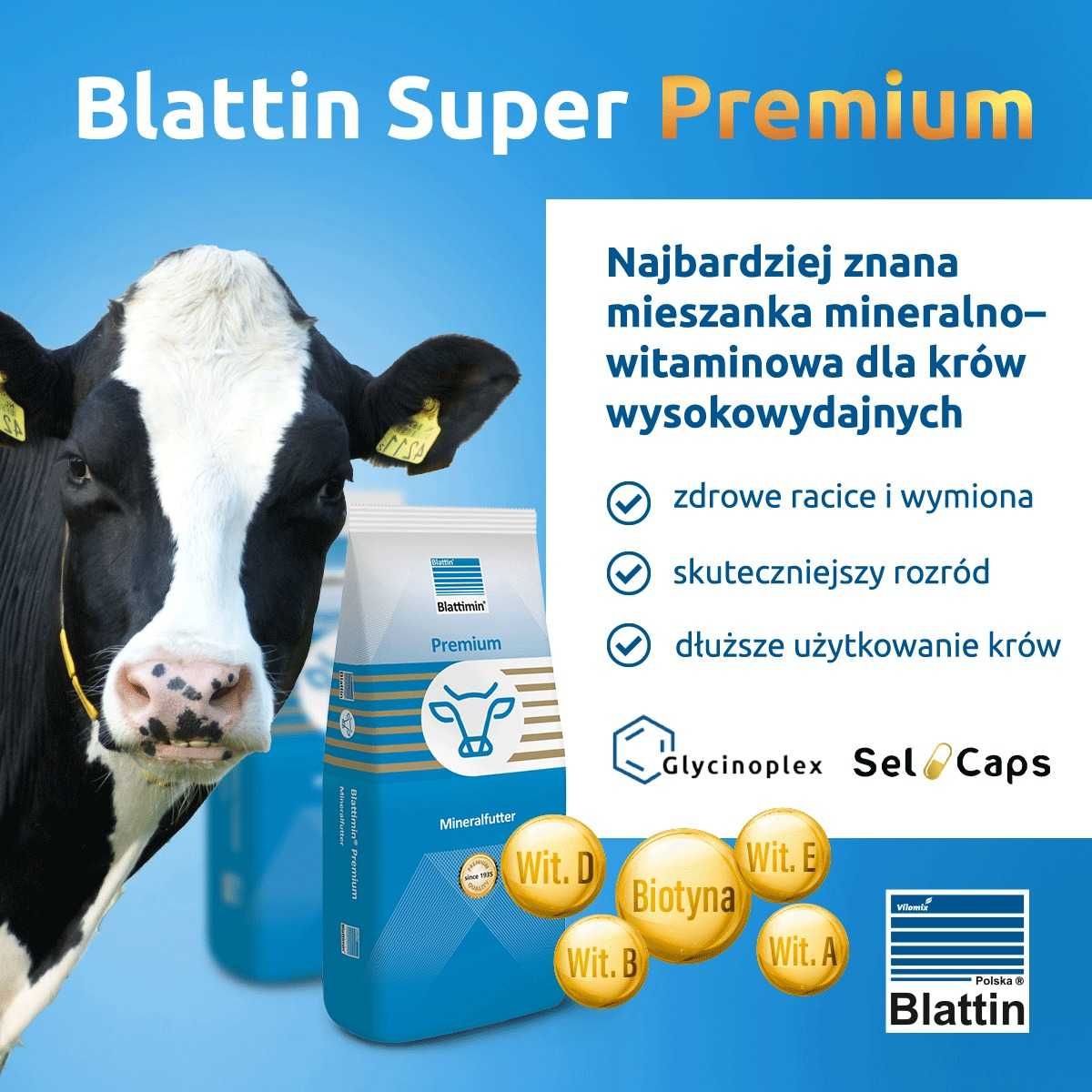 Super Premium, mieszanka min. – wit. dla krów mlecznych Blattin 25kg