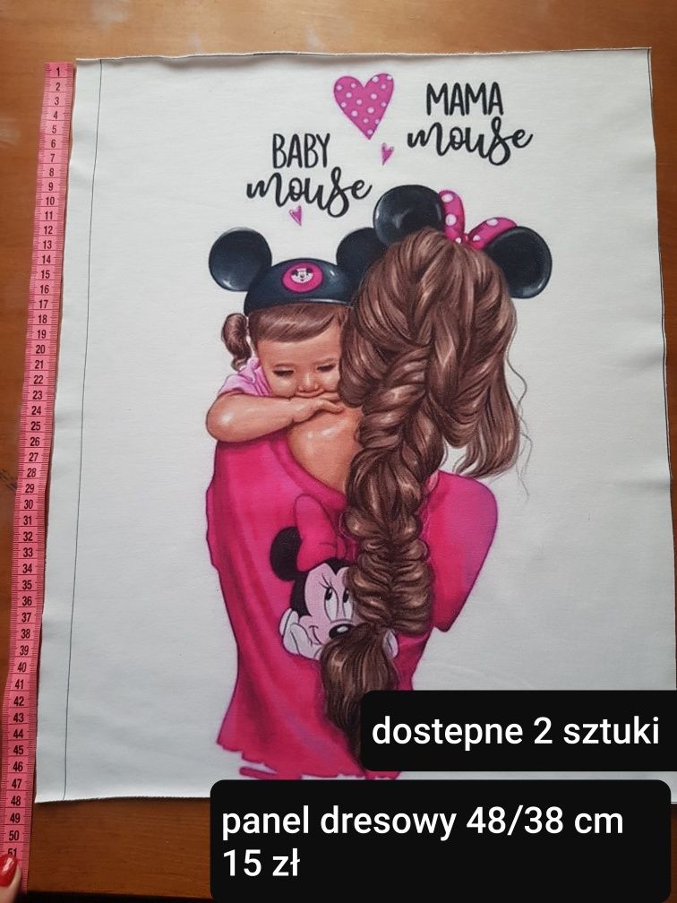 Panel dresowy mama i córka, 2 sztuki