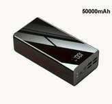 Power bank 50000 mAh ładowarka USB z wyświetlaczem LED, latarką