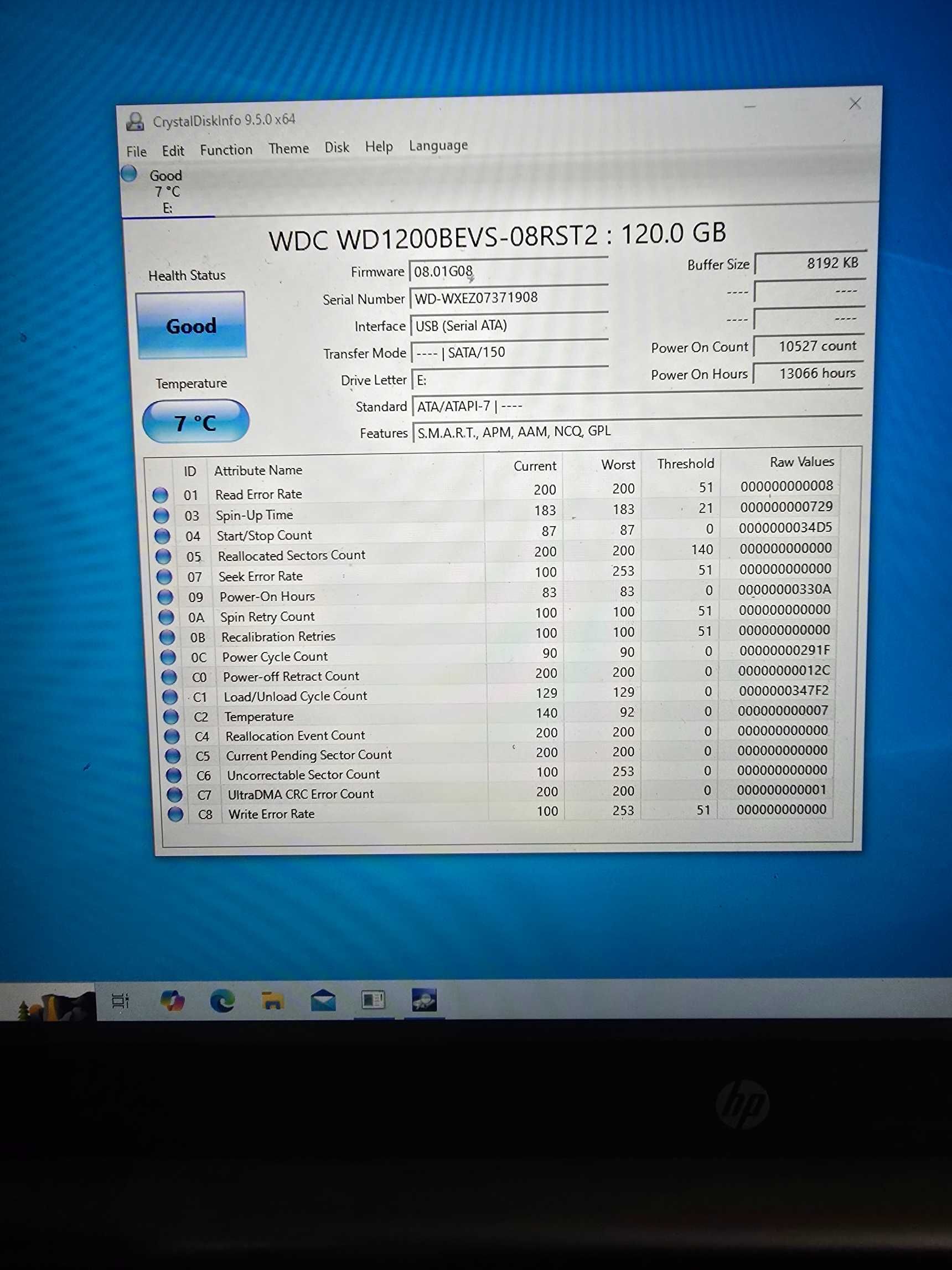 dysk twardy 120gb 2,5 sprawny #m7