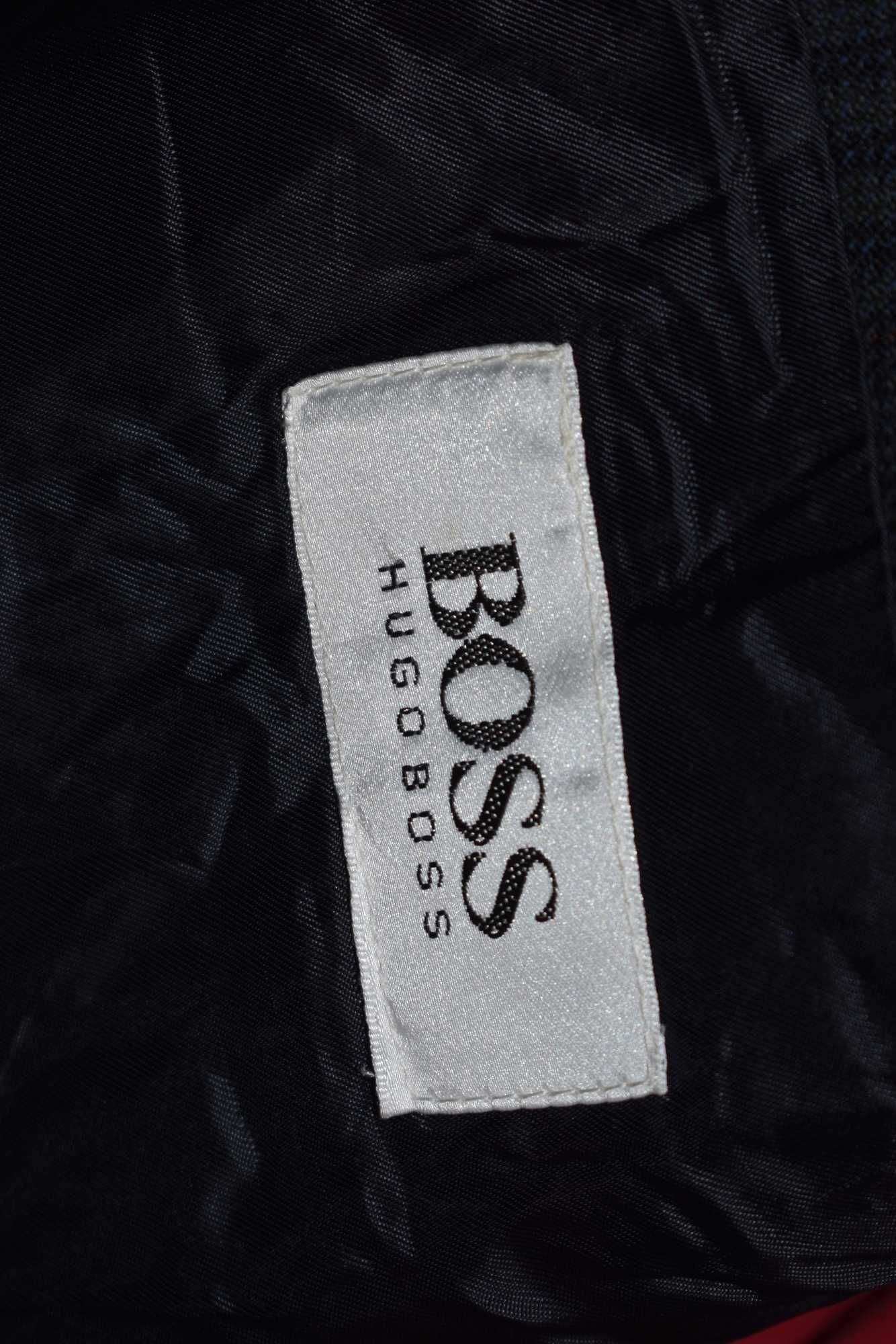 Marynarka wełniana XL XXL wełna 100% Hugo Boss w kratkę kratę eleganck