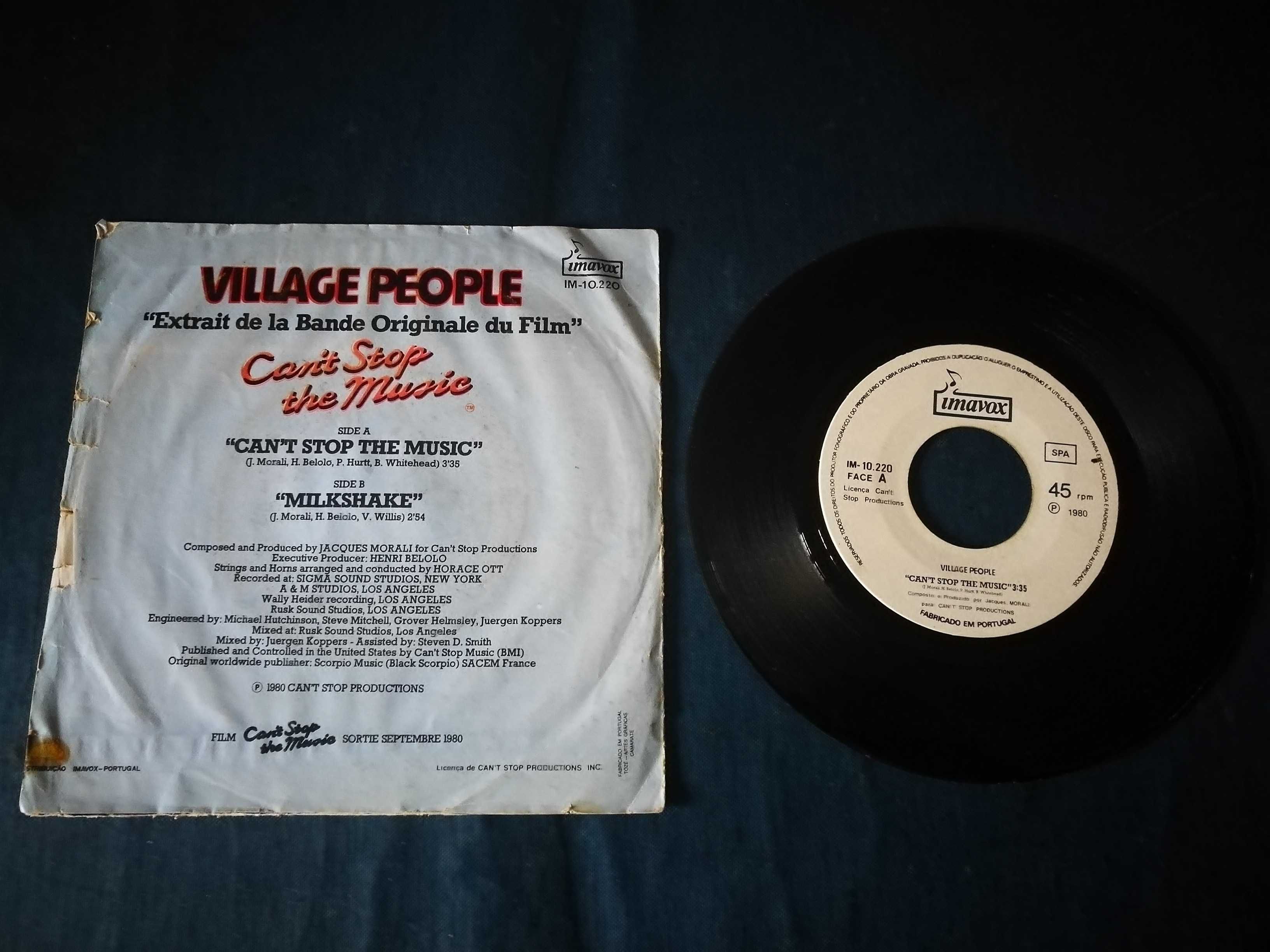 VILLAGE   PEOPLE (DISCO-Funk) - Can't Stop The Music SINGLE