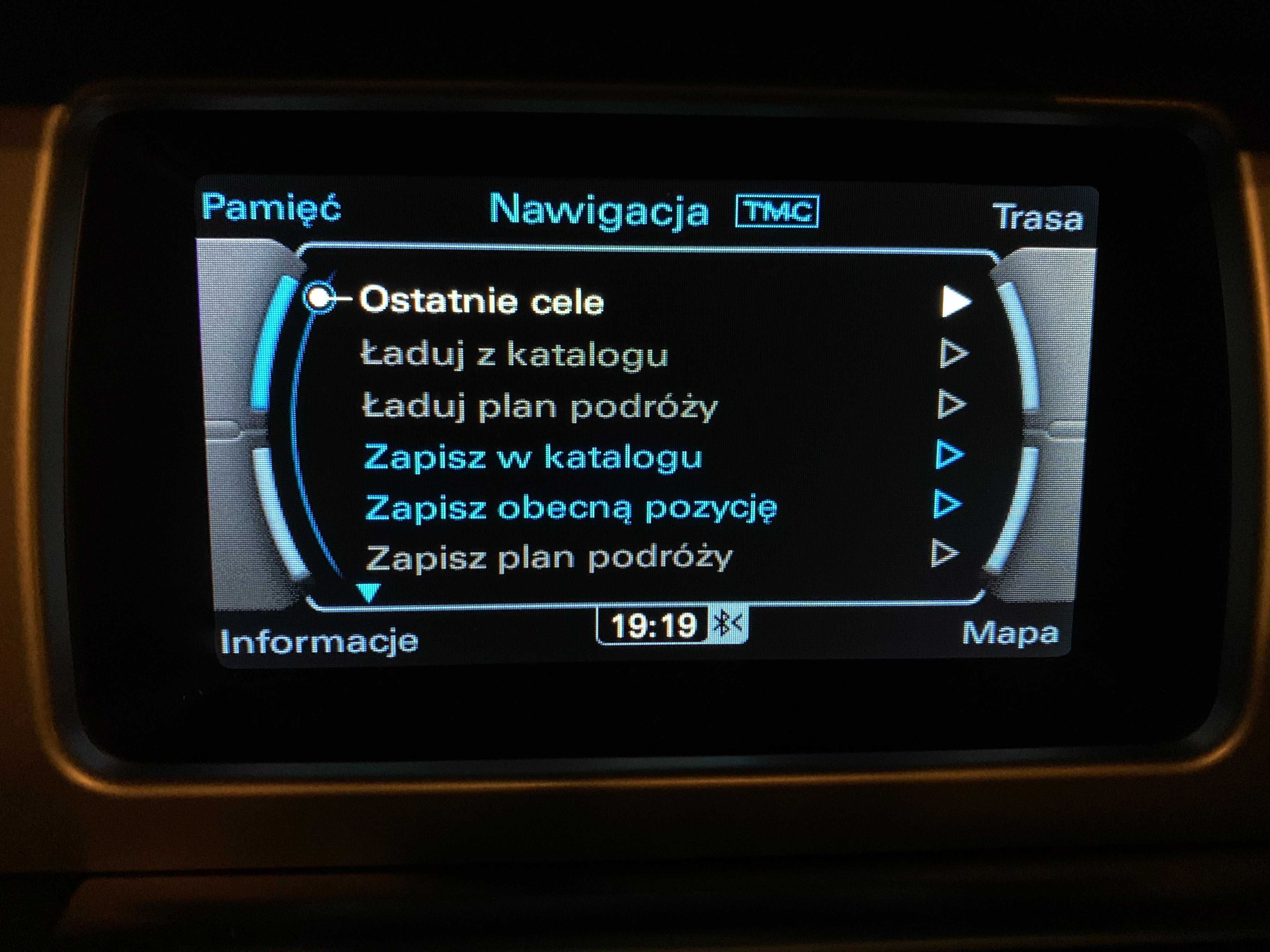 Menu Polskie Nawigacja AUDI MMI 3G A8 A7 A6 A4 A5 USA
