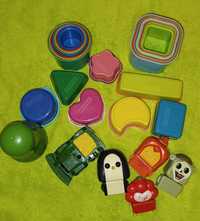Zestaw plastikowych edukacyjnych manipulacyjnych zabawek