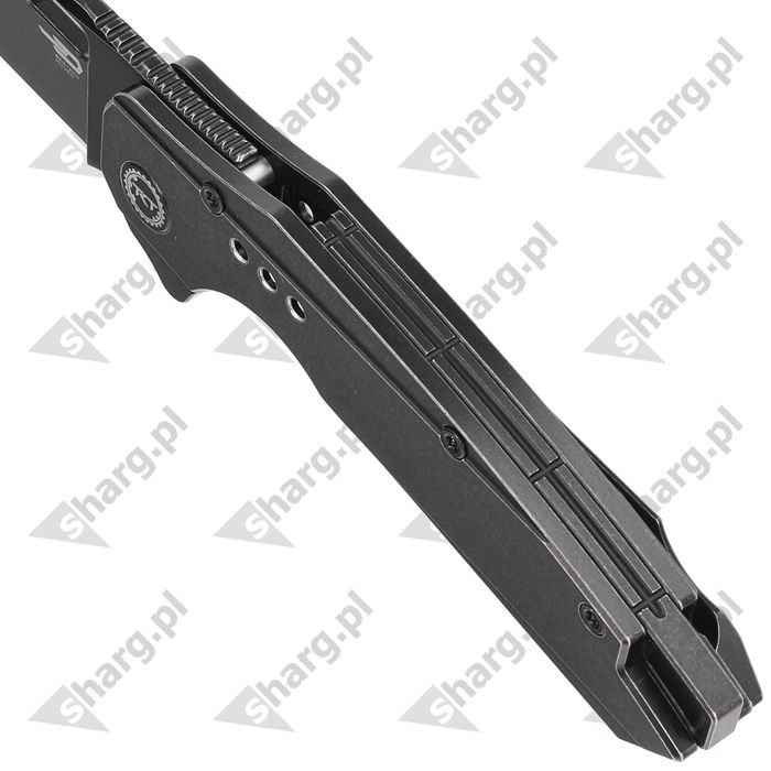 Nóż składany Bestech Nyxie Black Titanium, Black Stonewashed CPM S35VN