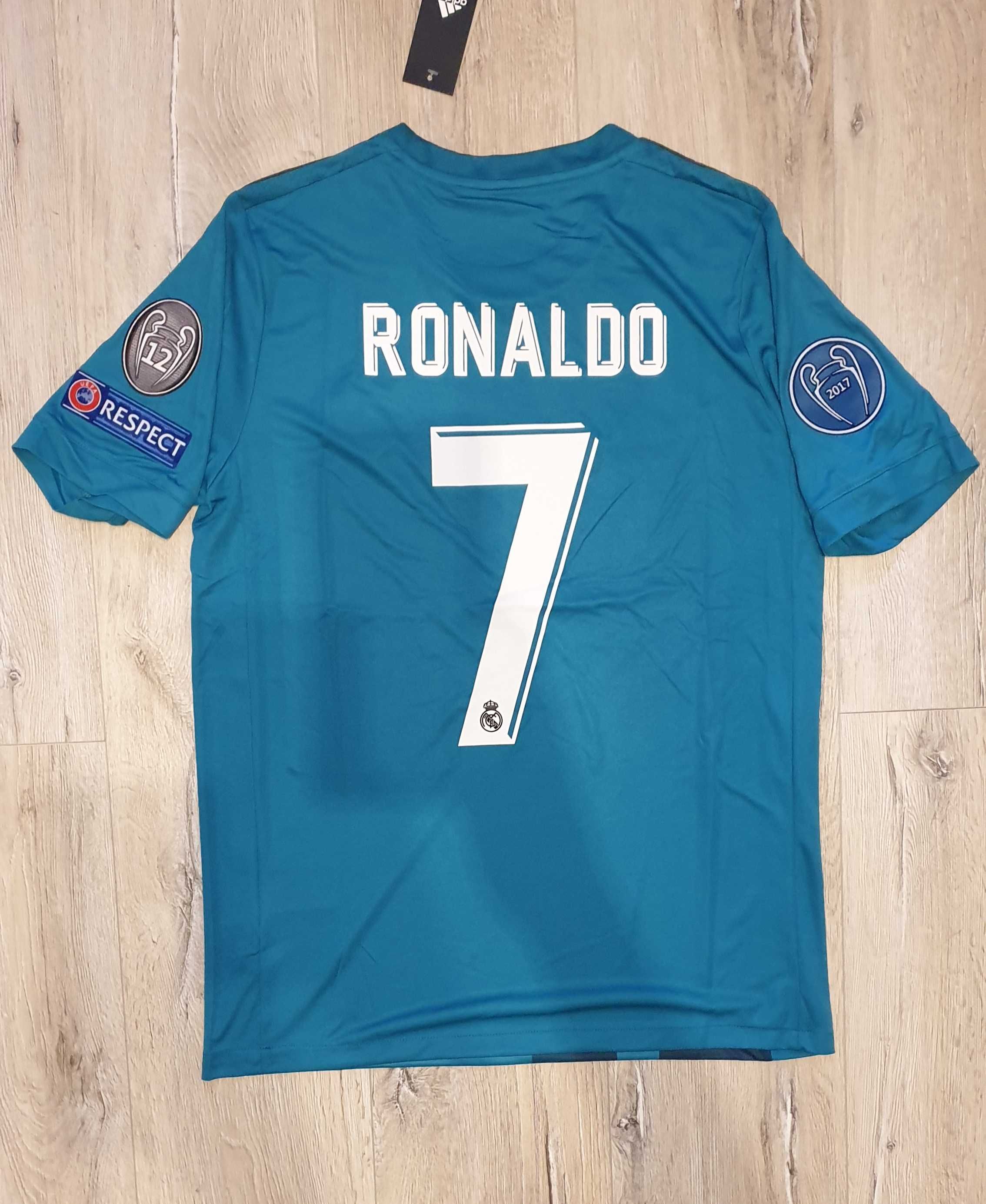 Koszulka Ronaldo Real Madryt 2017/18, Niebieska, Ronaldo 7,  S, M, L