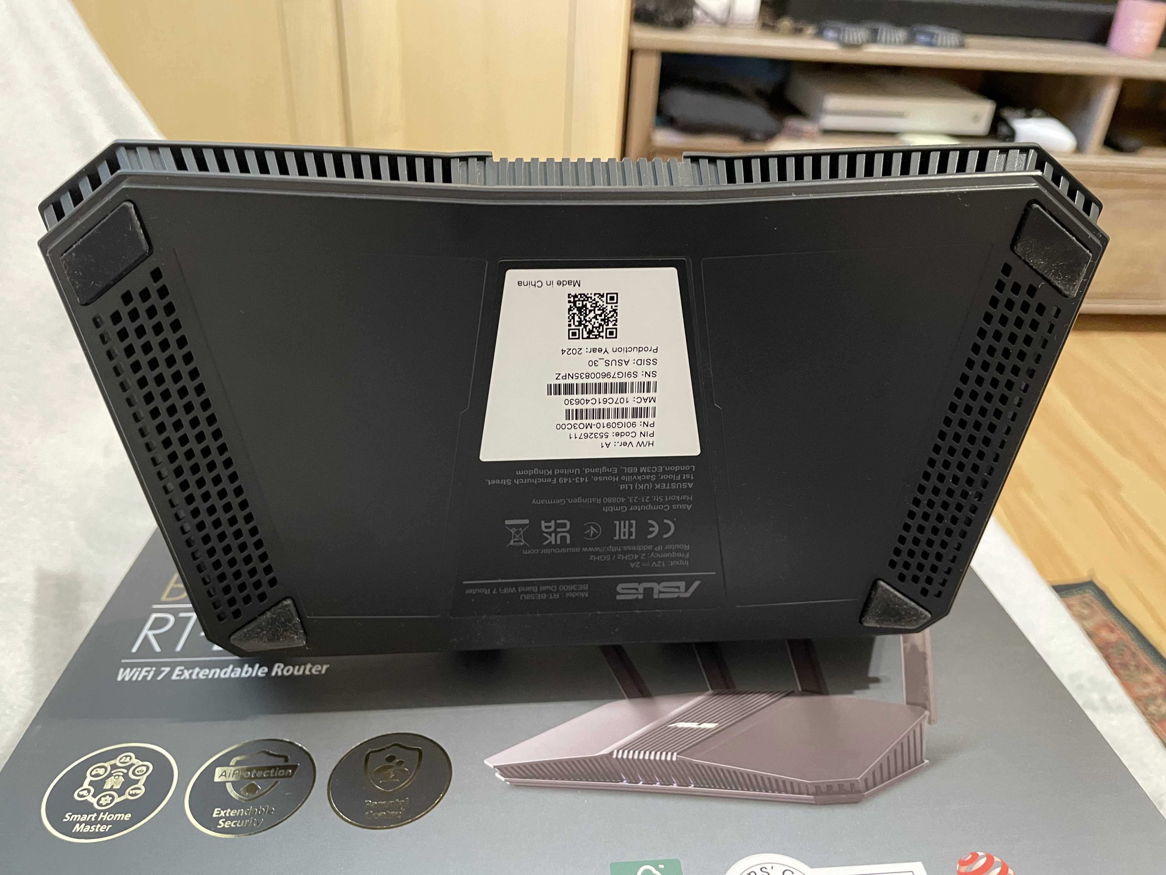 Router ASUS RT-BE58U BE3600 2.4/5 Ghz DualBand 802.11be