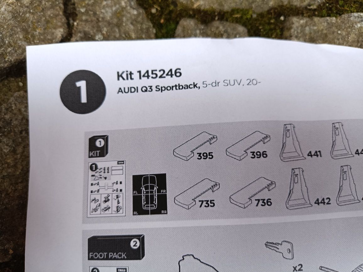 Thule kit 5246 Audi Q3