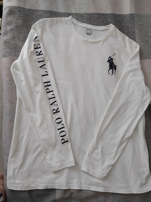 Лонгслив Polo Ralp Lauren білий. розмір L-XL