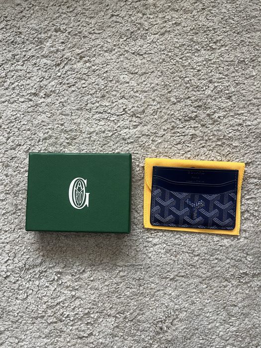 Carteita Goyard Azul Marinho