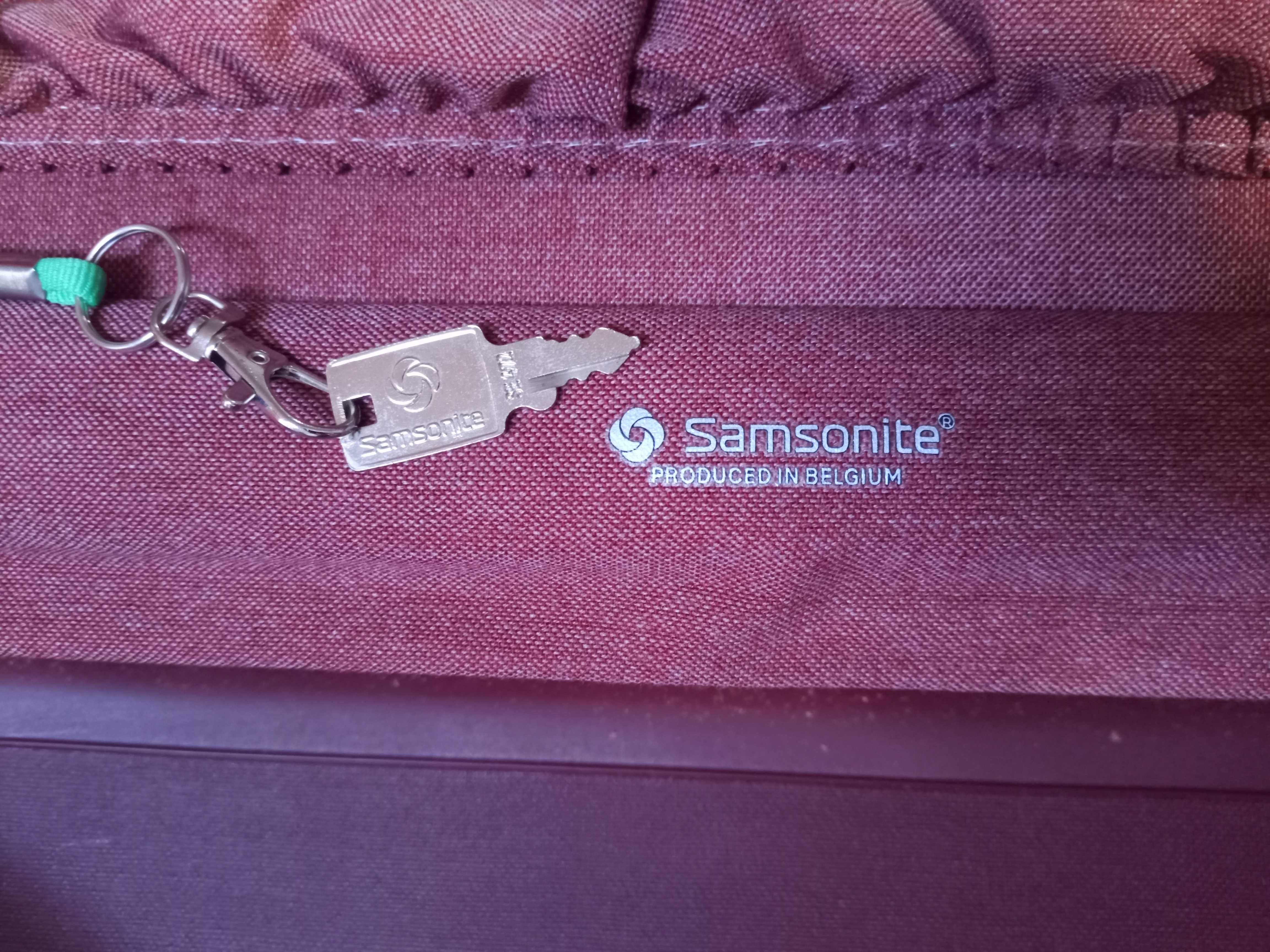 SAMSONITE Saturn™ bordeaux Mala de viagem rígida c/ chave original