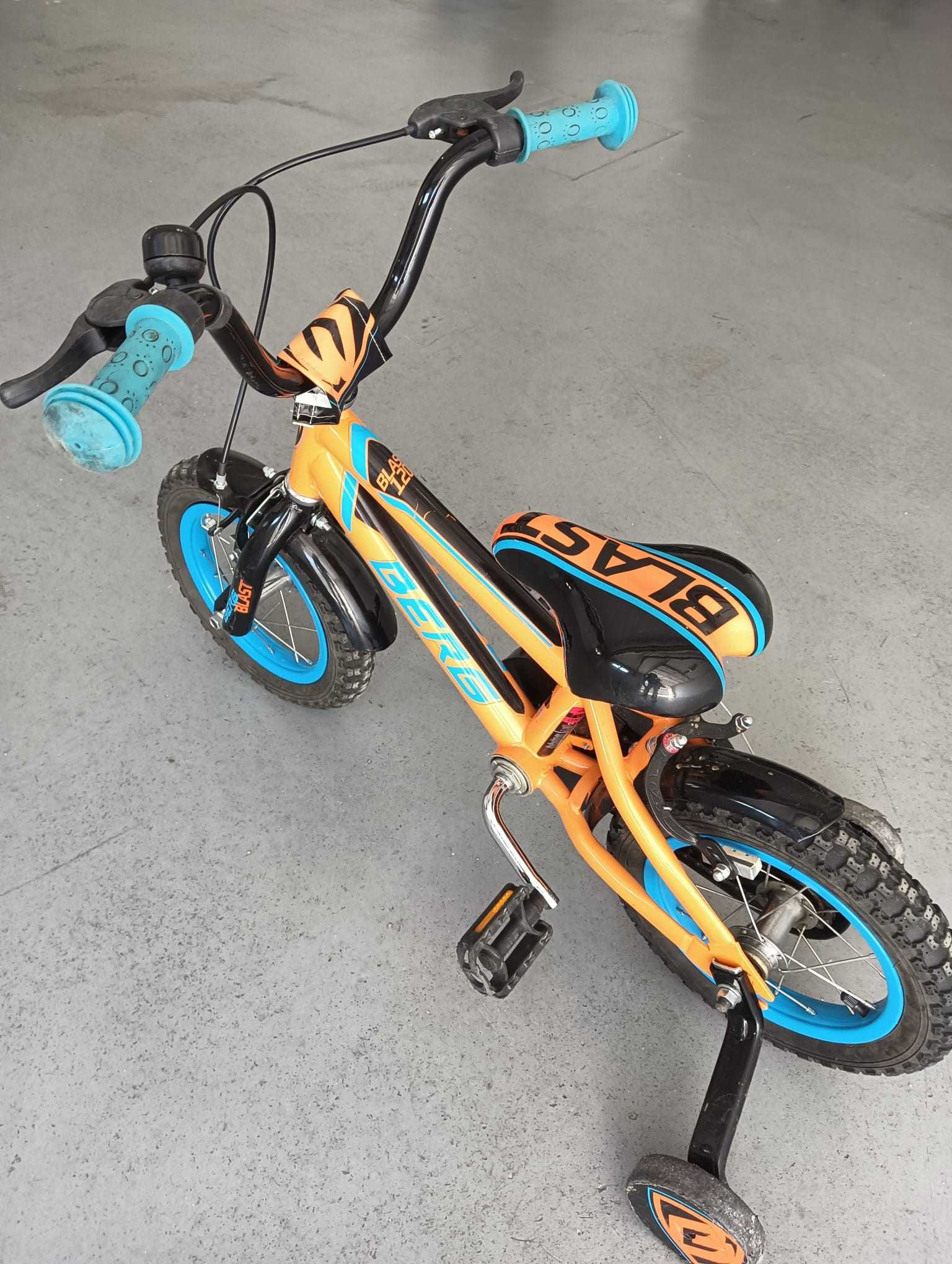 Bicicleta Berg, Mini - 3/5 Anos, Com Rodas Apoio - Pouco Uso