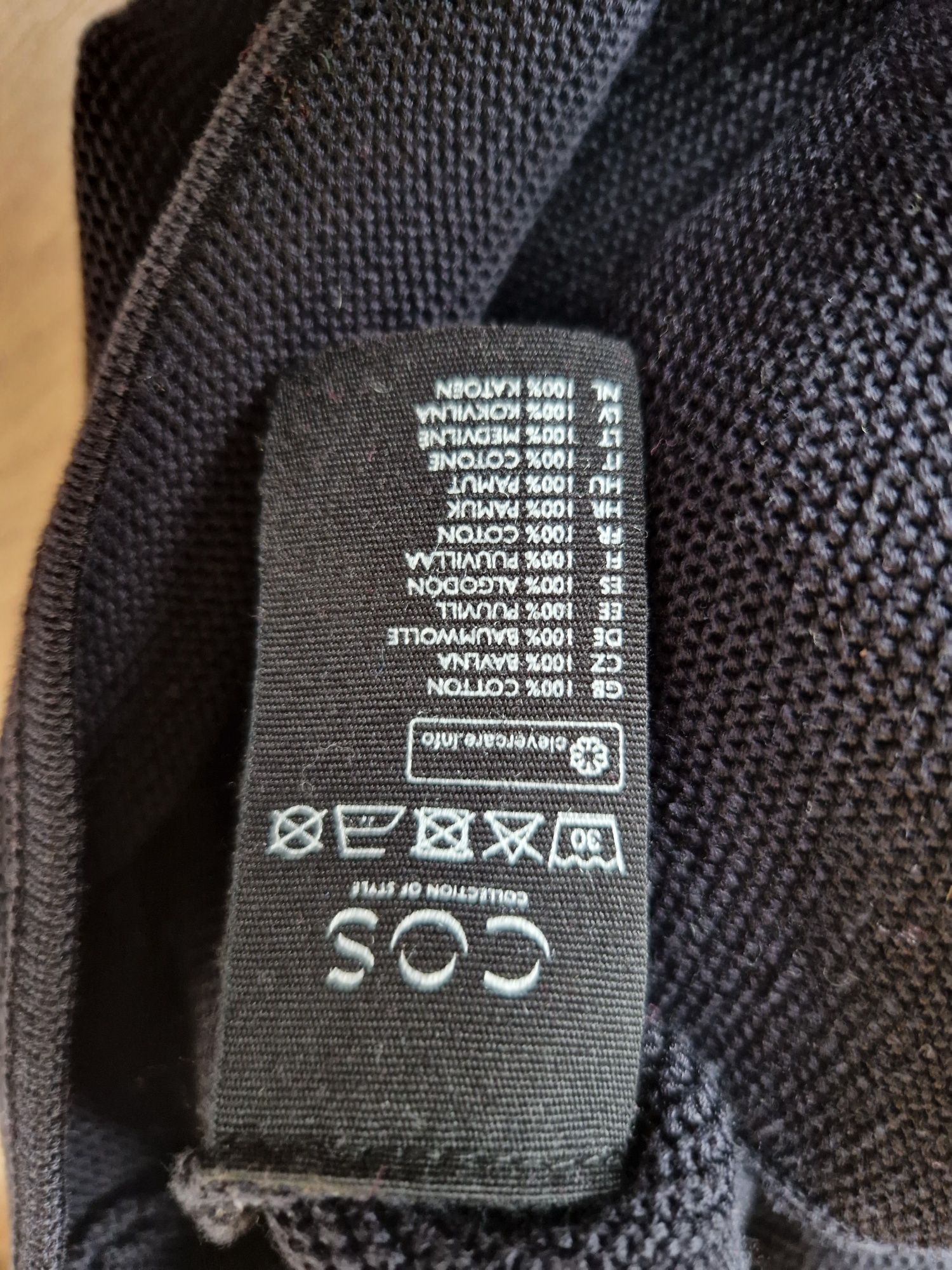 COS rozmiar S sweter damski bawełna rozpinany