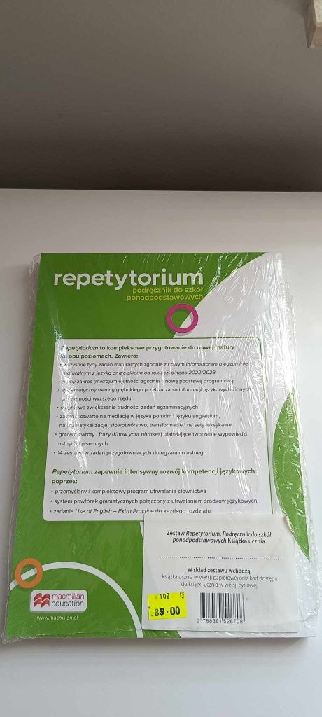 Książka repetytorium do języka Angielskiego