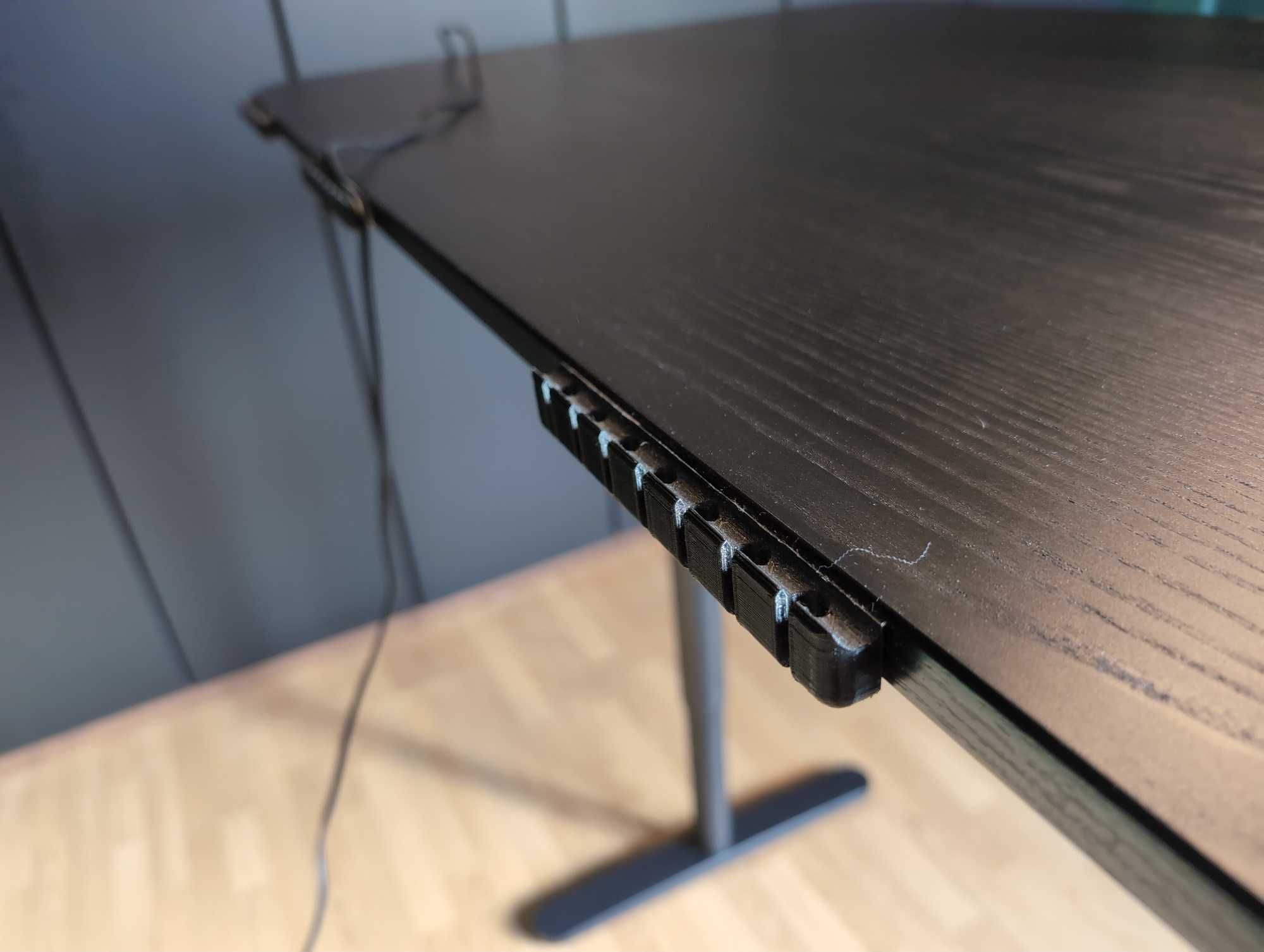 Biurko elektryczne regulowane Ikea Bekant 120x80 cm z akcesoriami