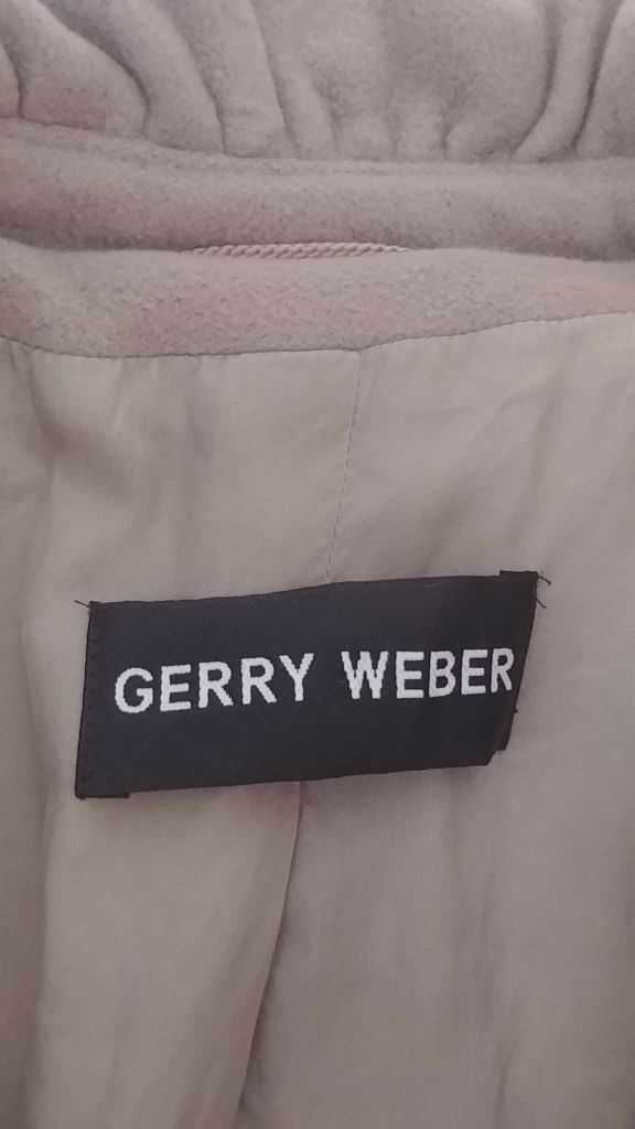 Piękny beżowy płaszcz damski wełna kaszmir Gerry Weber XL 42