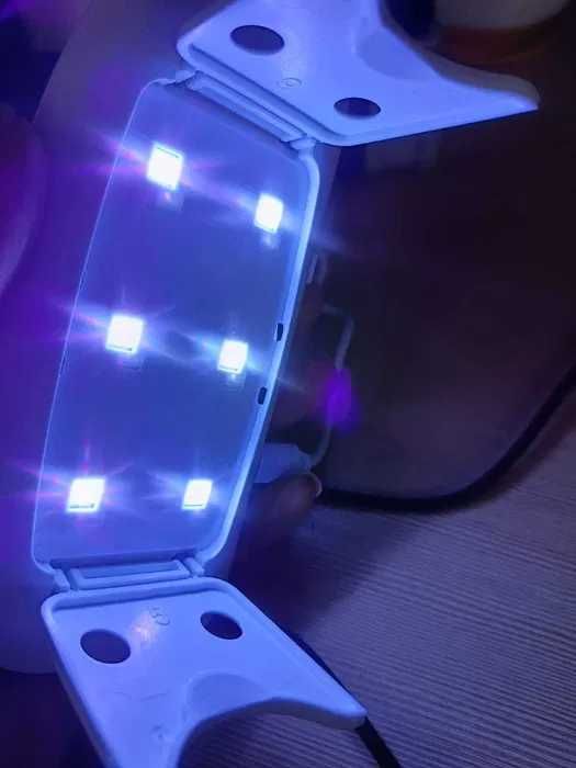 Компактна лампа UV/LED SUN mini для сушіння нігтів на USB, 6 Вт таймер