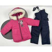 Зимовий комплект для дівчинки, куртка + комбінезон. 98-104 розмір