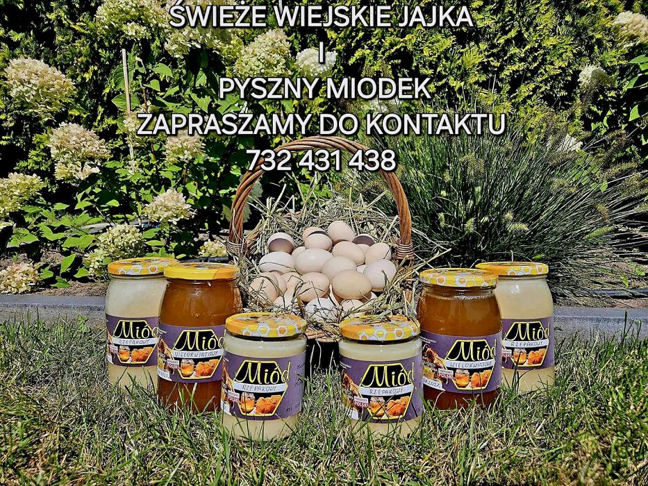 Jajka i miód z własnej pasieki