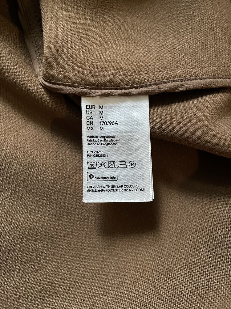 H&m płaszcz wiosenny camel roz M